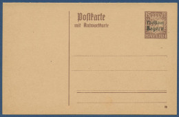Bayern 1919 Freistaat Wappen Postkarte Mit Antwort P 115/01 Ungebraucht (X40965) - Ganzsachen