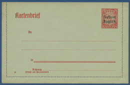 Bayern 1919 Freistaat Kartenbrief K 10 Ungebraucht (X40956) - Postal  Stationery