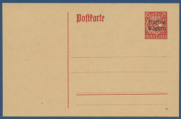 Bayern 1919 Freistaat, Wappen Postkarte P 109/01 Ungebraucht (X40963) - Enteros Postales