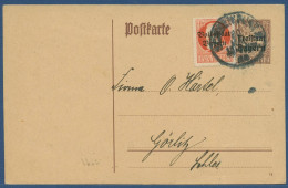 Bayern 1919 Freistaat, Wappen Postkarte P 114 I/01 Gebraucht (X40968) - Enteros Postales