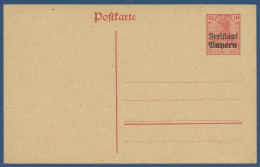 Bayern 1919 Freistaat, Germania Postkarte P 112a Ungebraucht (X40962) - Enteros Postales