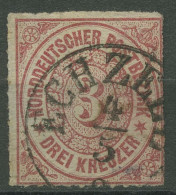 Norddeutscher Postbezirk NDP 1868 3 Kreuzer 9 Mit T&T-K1-Stempel ECHZELL - Usati
