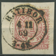Norddeutscher Postbezirk NDP 1869 1 Groschen 16 Mit PR-K2-Stempel RATIBOR - Usados