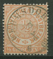 Norddeutscher Postbezirk NDP 1869 1/2 Groschen 15 Mit SA-K2-Stempel WERMSDORF - Used