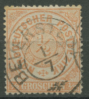 Norddeutscher Postbezirk NDP 1869 1/2 Groschen 15 Mit HV-K2-Stempel BEVERSTEDT - Used