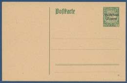 Bayern 1919 Volksstaat Postkarte P 103 Ungebraucht (X40974) - Postwaardestukken