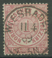 Norddeutscher Postbezirk NDP 1869 1 Groschen 16 Mit K1-Stempel WIESBADEN - Used