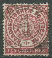 Norddeutscher Postbezirk NDP 1869 1 Groschen 16 Mit SA-K2-Stempel ZÖBLITZ - Usados