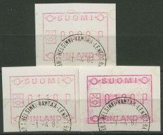 Finnland Automatenmarken 1982 Kleine Posthörner Satz ATM 1.1 S 1 Gestempelt - Automaatzegels [ATM]