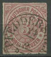 Norddeutscher Postbezirk NDP 1868 3 Kreuzer 9 Mit T&T-K1-Stempel PFEDDERSHEIM - Usados