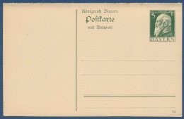 Bayern 1911 Prinzreg. Luitpold Postkarte M. Antwort P 89/04 Ungebraucht (X40980) - Ganzsachen