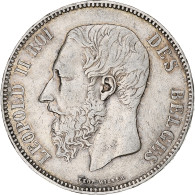 Monnaie, Belgique, Leopold II, 5 Francs, 5 Frank, 1868, TB+, Argent, KM:24 - 5 Frank
