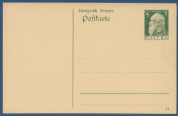 Bayern 1911 Prinzregent Luitpold Postkarte P 87 I/01 Ungebraucht (X40978) - Ganzsachen