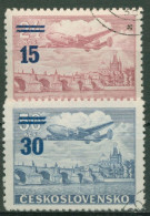 Tschechoslowakei 1949 Piloten Flugzeuge 592/93 Gestempelt - Gebraucht