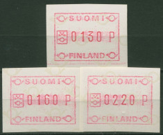 Finnland Automatenmarken 1986 Kleine Posthörner Satz ATM 1.1 S 6 Postfrisch - Automaatzegels [ATM]