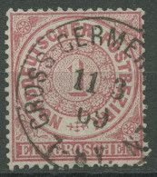 Norddeutscher Postbezirk NDP 1869 1 Groschen 16 PR-K1-Stempel GROSS-GERMERSLEBEN - Oblitérés