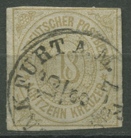 Norddeutscher Postbezirk NDP 1868 18 Kreuzer 11 Gestempelt, Mängel - Afgestempeld