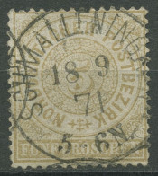 Norddeutscher Postbezirk NDP 1869 5 Groschen 18 Mit K1-Stempel SCHMALLENINGKEN - Used