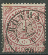 Norddeutscher Postbezirk NDP 1869 1 Groschen 16 Mit SA-K2-Stempel RÖTHA - Gebraucht