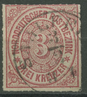 Norddeutscher Postbezirk NDP 1868 3 Kreuzer 9 Mit T&T-K1-Stempel SAALFELD - Oblitérés