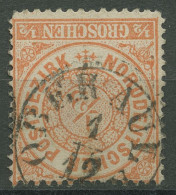 Norddeutscher Postbezirk NDP 1869 1/2 Groschen 15 Mit T&T-K1-Stempel OBER AULA - Afgestempeld