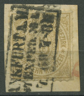 Norddeutscher Postbezirk NDP 1868 18 Kreuzer 11 Gestempelt, Briefstück - Usados