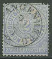 Norddeutscher Postbezirk NDP 1869 2 Groschen 17 Mit T&T-K1-Stempel SPANGENBERG - Usados