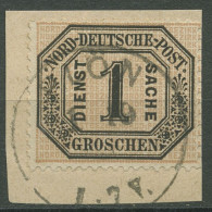 Nordd. Postbezirk NDP Dienstmarke 1870 1 Gr. D 4 Ablöser K1-Stempel PLÖN - Gebraucht