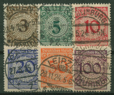 Deutsches Reich 1923 Freimarken: Korbdeckelmuster 338/43 TOP-Stempel - Used Stamps