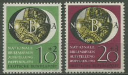 Bund 1951 Briefm.-Ausstellung Wuppertal 141/42 Postfrisch, Kl. Fehler (R81074) - Nuevos