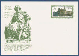DDR 1989 Postmuseum MAGDEBURG Sonderpostkarte P 103 Ungebraucht (X40997) - Postkarten - Ungebraucht