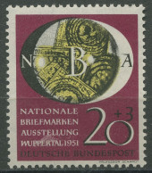 Bund 1951 Ausstellung Wuppertal 142 Mit Falz (R81079) - Unused Stamps