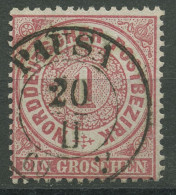 Norddeutscher Postbezirk NDP 1869 1 Groschen 16 Mit SA-K2-Stempel PAUSA - Usados