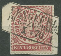 Nordd. Postbezirk NDP 1869 1 Gr. 16 Mit SA-Ra3-Stempel LENGEFELD I. ERZGEBIRGE - Usados