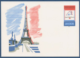 DDR 1989 PHILEXFRANCE Paris Sonderpostkarte P 102 Ungebraucht (X40996) - Postales - Nuevos