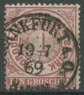 Norddeutscher Postbezirk NDP 1869 1 Groschen 16 PR-K1-Stempel FRANKFURT A. O. - Afgestempeld