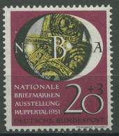 Bund 1951 Ausstellung Wuppertal 142 Postfrisch Nachgezähnt (R81078) - Nuevos