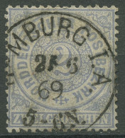 Norddeutscher Postbezirk NDP 1869 2 Groschen 17 Mit K1-Stempel HAMBURG I.A. - Usati