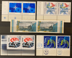 BRD - 1999 - Michel Nr. 2039/2040, 2042/2044 Paare Ecke/Rand - Postfrisch - Unused Stamps