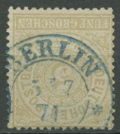 Norddeutscher Postbezirk NDP 1869 5 Groschen 18 Mit K2-Stempel Blau BERLIN - Oblitérés