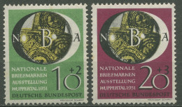 Bund 1951 Briefm.-Ausstellung Wuppertal 141/42 Mit Falz, Gummimängel (R81075) - Ongebruikt