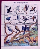 GHANA 1992 1 Bloc 16 V ** MNH Ucello Oiseau Bird Pájaro Vogel - Pappagalli & Tropicali