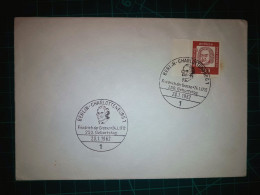 ALLEMAGNE, Enveloppe Avex Timbre Postal De Bach Et Cachet De Friedrich Der Grosse. Année 1962. - Usados