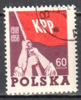 Poland 1958 - Communist Party Of Poland - Mi 1079 - Used - Used Stamps