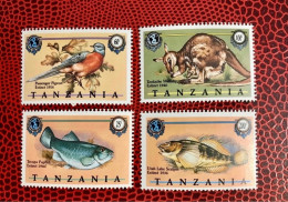 TANZANIE 1990 4v Neuf MNH ** Mi 634 / 637 Pez Fish Peixe Fisch Pesce Poisson TANZANIA - Vissen
