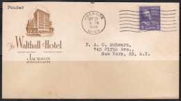 1948 Jackson Mississippi (Sep 26) The Walthall Hotel - Cartas & Documentos
