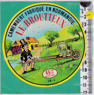 C1360 FROMAGE CAMEMBERT LE BROUTTEUX MOULINEAUX SEINE MARITIME BROUETTE - Cheese