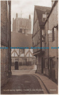 R099044 Tewkesbury Abbey Tower And Old House. Photochrom. RP - World