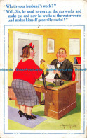 R098677 Whats Your Husbands Work. D. Constance. Donald McGill Comics. 1956 - World