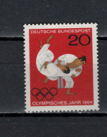 Germany 1964 Olympic Games Tokyo, Judo Stamp MNH - Summer 1964: Tokyo